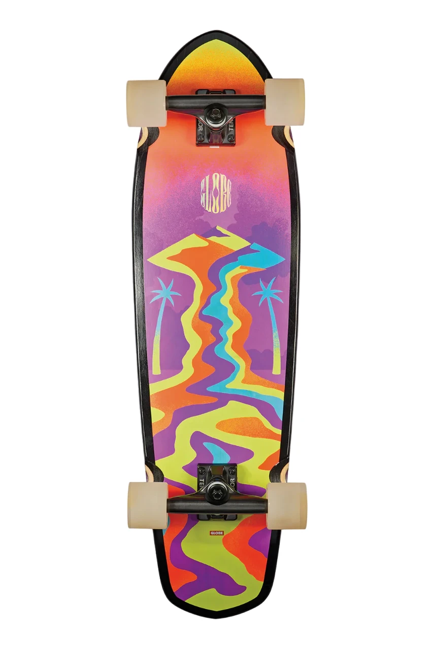 Globe Big Blazer Cruiser Skateboard Melted Mountains - 32" 3 Globe Big Blazer Cruiser Skateboard Melted Mountains - 32"