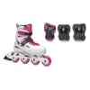 Rollerblade Fury Combo Adjustable Kids Skates - White/Pink -Skateboard Series 1320 1320 resize 07373600T1C FURY COMBO 01