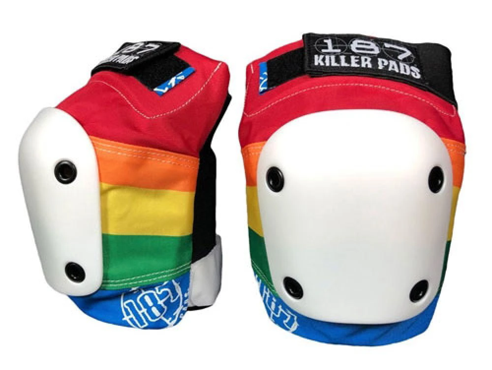 187 Killer Pads Slim Knee Pads - Rainbow 3 187 Killer Pads Slim Knee Pads - Rainbow