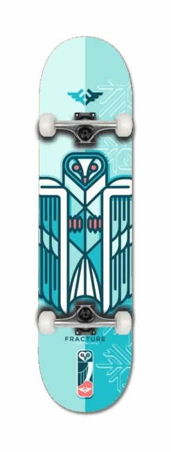 Fracture X Jono Wood Blue Complete Skateboard - 8.0"