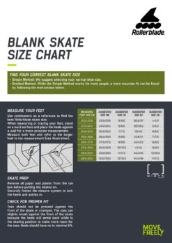 Rollerblade Blank Team Skates - Pigeon -Skateboard Series 63fc856af0ec1 rb sizecharta4 blank eng