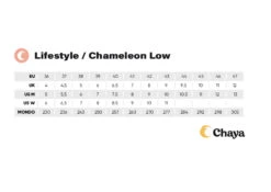 Chaya Chameleon Low Roller Skates 7 Chaya Chameleon Low Roller Skates -Skateboard Series 810695 Chaya Size Chart Chameleon Low 001