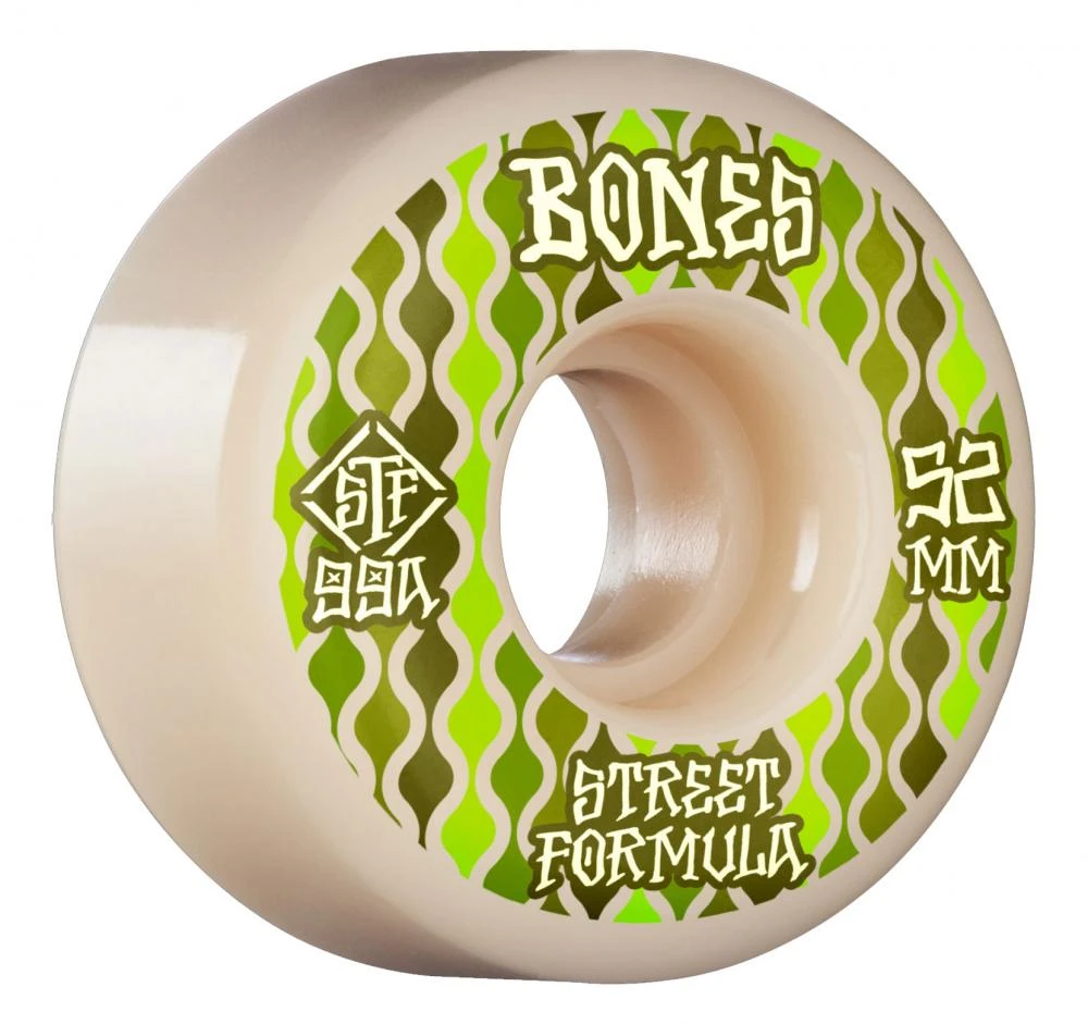 Bones STF Retros V2 Locks Skateboard Wheels - 52mm 99a 3 Bones STF Retros V2 Locks Skateboard Wheels - 52mm 99a