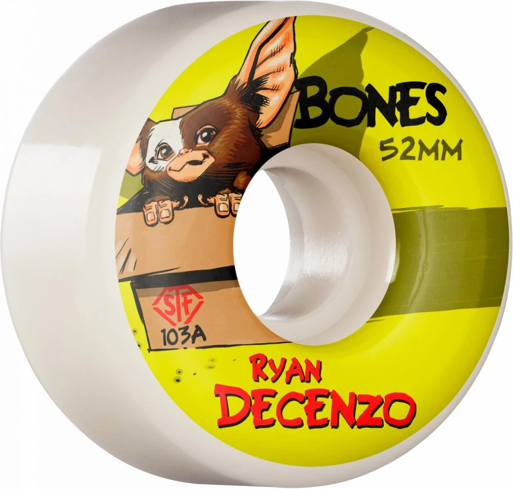 Bones STF Decenzo Gizzmo V2 Locks Skateboard Wheels - 52mm 103a 3 Bones STF Decenzo Gizzmo V2 Locks Skateboard Wheels - 52mm 103a