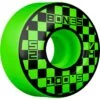 Bones 100's Block Party V4 Wide Skateboard Wheels Green - 52mm 1 Bones 100's Block Party V4 Wide Skateboard Wheels Green - 52mm -Skateboard Series Bones 100s V4 Wide OG Skateboard Wheels Block Party Green 52mm 100a