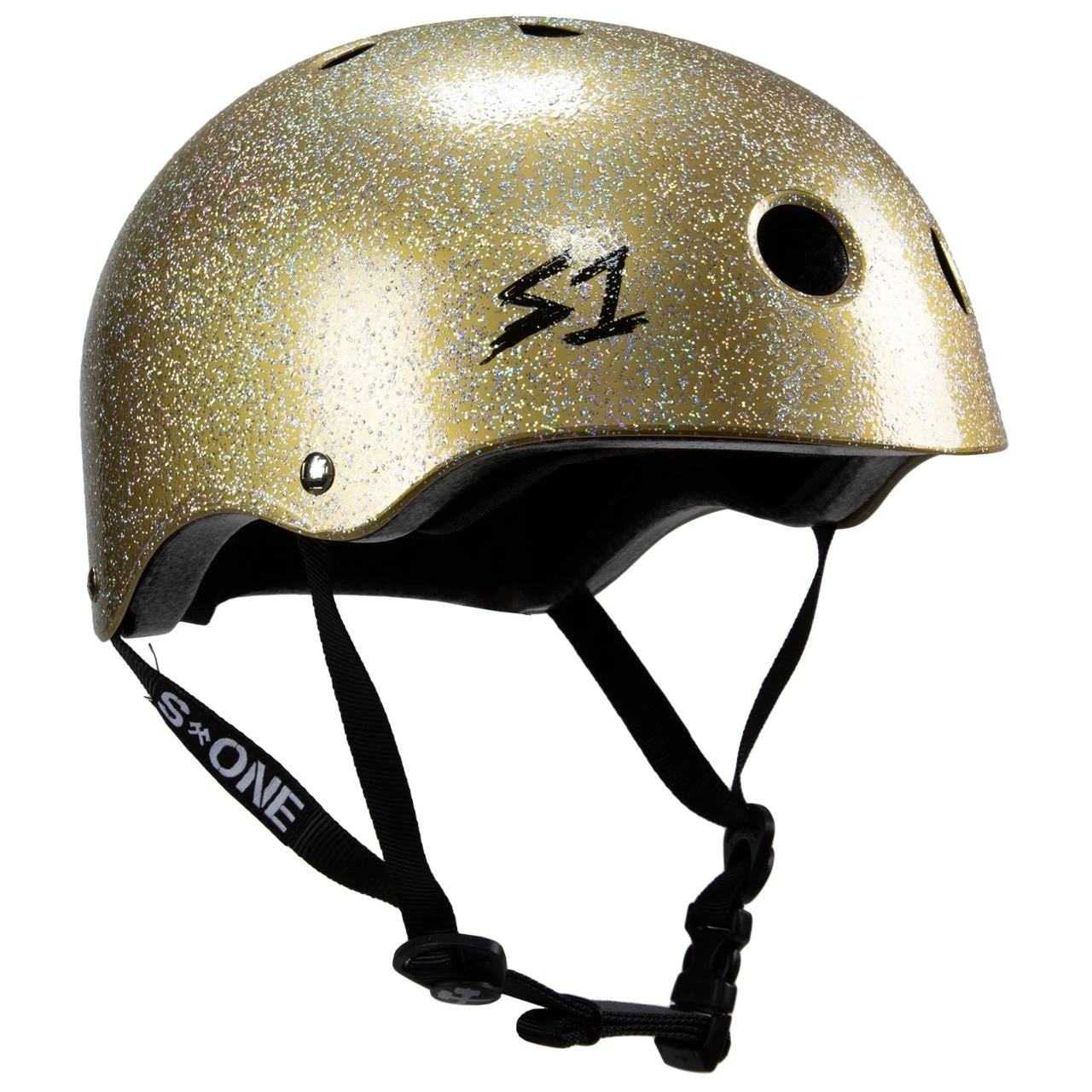 S1 Lifer Helmet - Double Gold Glitter 3 S1 Lifer Helmet - Double Gold Glitter