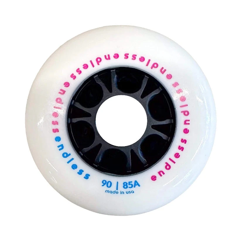 Endless White 90mm Wheels - Set Of 8 3 Endless White 90mm Wheels - Set Of 8