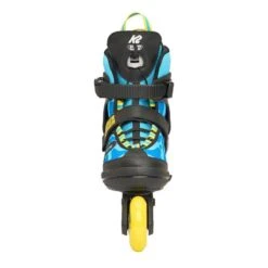 K2 Raider Pro Adjustable Size Inline Skates - Blue/Yellow -Skateboard Series K2RaiderProAdjustableSizeInlineSkatesBlueYellowfront