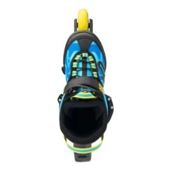 K2 Raider Pro Adjustable Size Inline Skates - Blue/Yellow -Skateboard Series K2RaiderProAdjustableSizeInlineSkatesBlueYellowtop