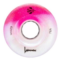 Luminous Light Up Quad Wheels Cotton Candy 62mm 78a - 4 Pack