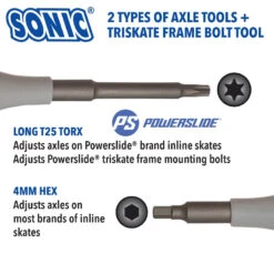 Sonic Pro Tool +T 9 Sonic Pro Tool +T -Skateboard Series Pro T Axle