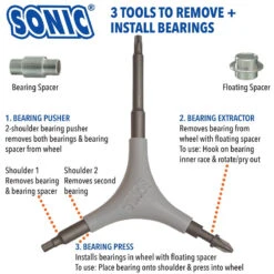 Sonic Pro Tool +T 8 Sonic Pro Tool +T -Skateboard Series Pro T Bearing