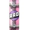 Rad Checker Stripe Progressive Skateboard Pink/Black - 7.75" -Skateboard Series RadCheckerStripeProgressiveSkateboardPinkBlack 7.75