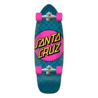 Santa Cruz Pink Dot Check Cut Back Surf Skate - 29.95"
