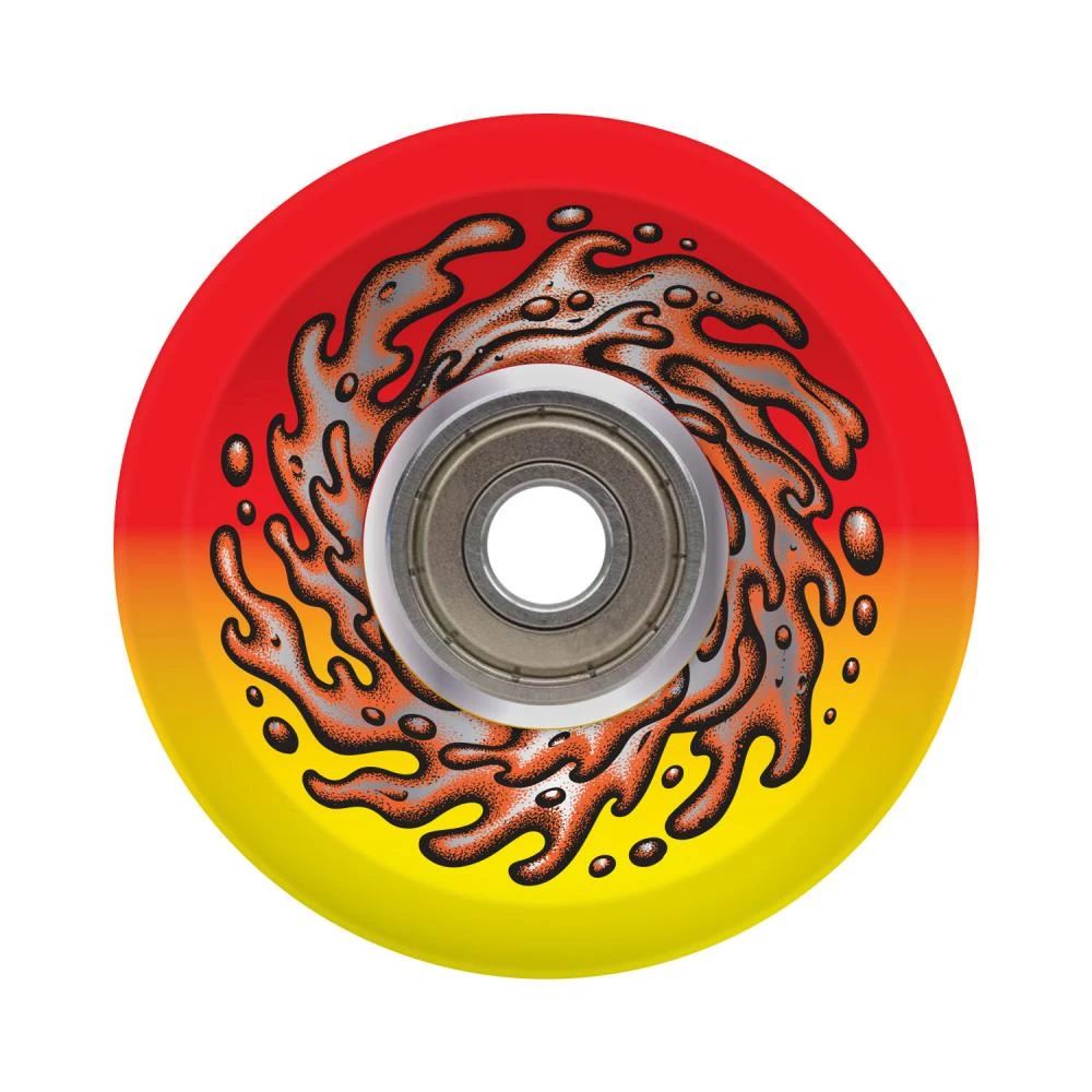 Slime Balls Light Ups OG Slime Red/Yellow Wheels And Bearings - 60mm 78a 3 Slime Balls Light Ups OG Slime Red/Yellow Wheels And Bearings - 60mm 78a