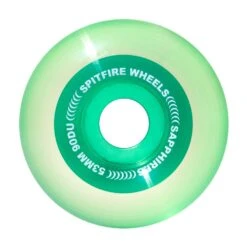 Spitfire Sapphires Green Skateboard Wheels - 53mm 90D