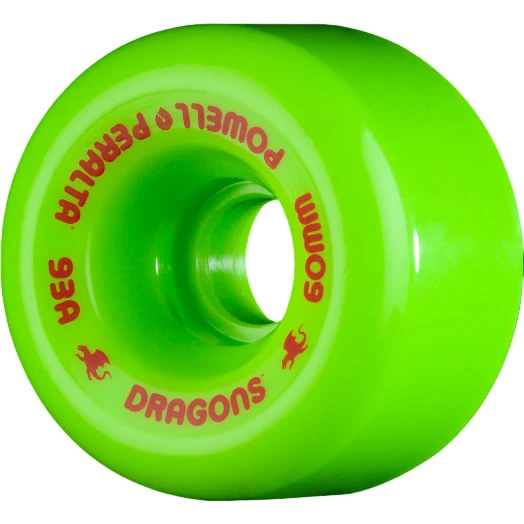 Powell Peralta Dragon Formula Green Skateboard Wheels - 60mm 93a 3 Powell Peralta Dragon Formula Green Skateboard Wheels - 60mm 93a