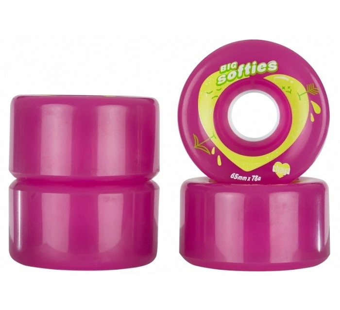 Chaya Big Softies Roller Skate Wheels Pink 65mm 78a - 4 Pack 4 Chaya Big Softies Roller Skate Wheels Pink 65mm 78a - 4 Pack - Image 2