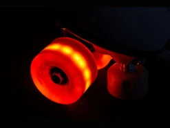 Chaya Neons LED Light Up Roller Skate Wheels Red 65mm 78a - 4 Pack -Skateboard Series chaya neons led light up roller skate wheels red glow