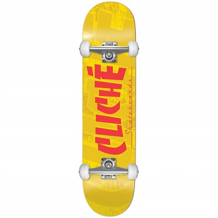 Cliche Banco Yellow Skateboard - 7.5" 3 Cliche Banco Yellow Skateboard - 7.5"