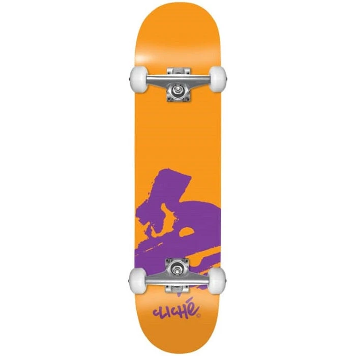 Cliche Europe Orange Skateboard - 7.875" 3 Cliche Europe Orange Skateboard - 7.875"