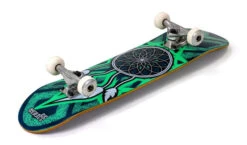 Enuff Dreamcatcher Mini Skateboard - Blue/Teal 7.25" -Skateboard Series enuff dreamcatcher skateboard blueteal angle 1