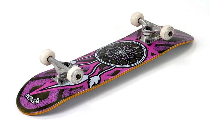 Enuff Dreamcatcher Skateboard - Grey/Pink 7.75" 4 Enuff Dreamcatcher Skateboard - Grey/Pink 7.75" - Image 2