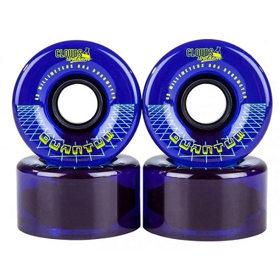 Clouds Quantum Blue Roller Skate Wheels 62mm - Set Of 4 4 Clouds Quantum Blue Roller Skate Wheels 62mm - Set Of 4 - Image 2