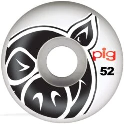 Pig Head Natural Skateboard Wheels - 52mm