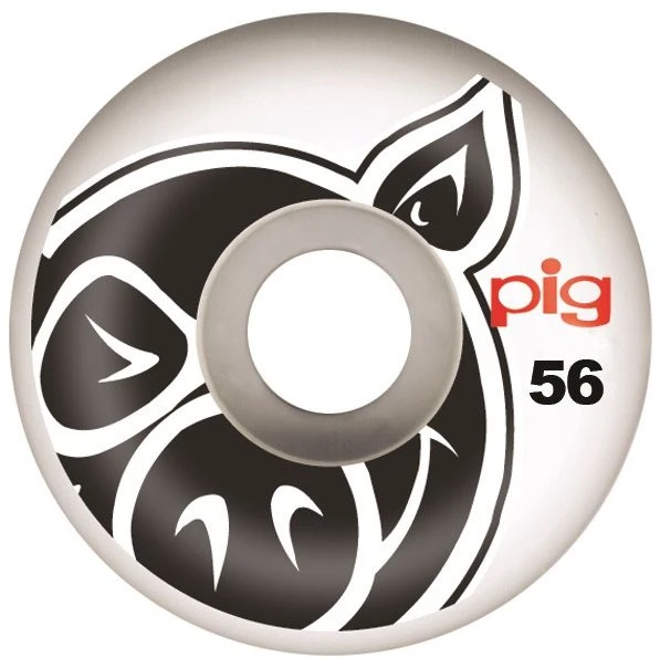 Pig Head Natural Skateboard Wheels - 56mm 3 Pig Head Natural Skateboard Wheels - 56mm