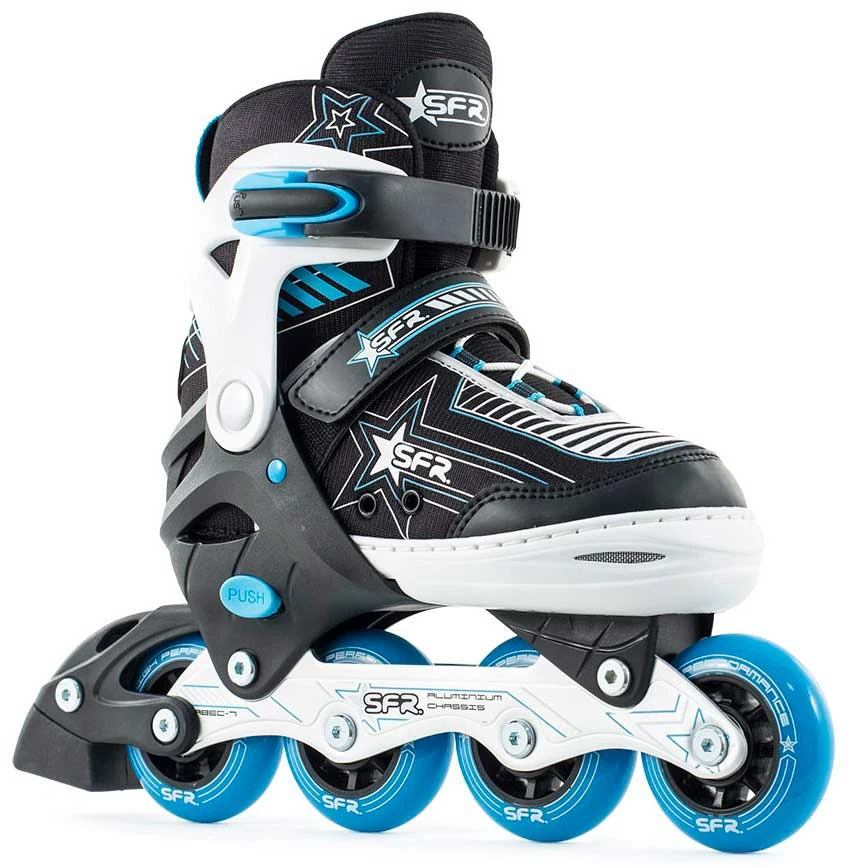 Sfr Pulsar Adjustable Size Inline Skates - Blue
