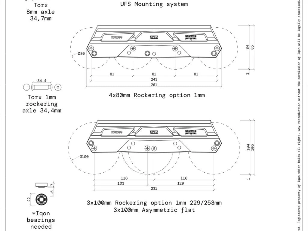 Iqon AG Decode Pro 80 Dark UFS Frames And Bearings Combo 5 Iqon AG Decode Pro 80 Dark UFS Frames And Bearings Combo - Image 3