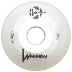 Luminous Light Up Inline Skate Wheels - White 4 Pack