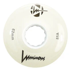 Luminous Light Up Quad Wheels White 62mm - 4 Pack