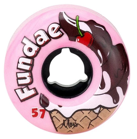 Moxi Fundae Bubble Gum Wheels 57mm 92a - Set Of 4 3 Moxi Fundae Bubble Gum Wheels 57mm 92a - Set Of 4