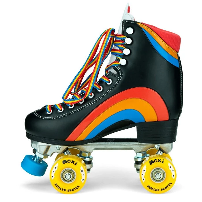 Moxi Rainbow Rider Quad Roller Skates - Black 4 Moxi Rainbow Rider Quad Roller Skates - Black - Image 2