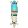 Ocean Pacific Sunset Teal And White Pin Tail Longboard - 36"