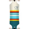 Ocean Pacific Swell White And Teal Drop Through Longboard - 36" 2 Ocean Pacific Swell White And Teal Drop Through Longboard - 36" -Skateboard Series ocean pacific swell white and teal drop through longboard