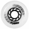 Powerslide Spinner White Wheels 76mm 88a - Set Of 4 -Skateboard Series powerslide spinner white wheels 76mm 88a set of 4