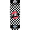 Rad Checkers Retro Roller Black/White Cruiser Skateboard - 28"