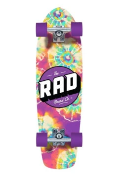 Rad Checkers Retro Roller Neochrome Cruiser Skateboard - 28"
