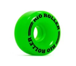Rio Roller Coaster Green Roller Skate Wheels 62mm - Set Of 4