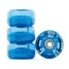 Rio Roller Blue Glitter Light Up Roller Skate Wheels 58mm - Set Of 4 -Skateboard Series rio roller blue glitter light up roller skate wheels 58mm