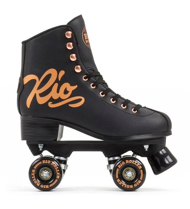 Rio Roller Rose Quad Roller Skates - Black 4 Rio Roller Rose Quad Roller Skates - Black - Image 2