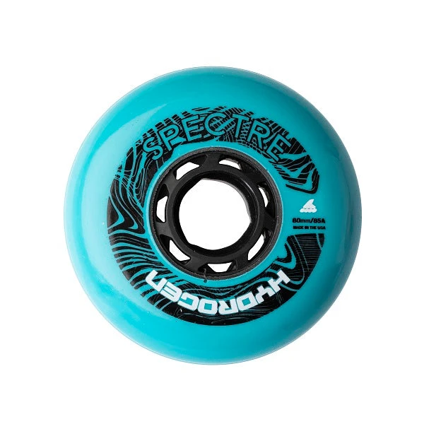 Rollerblade Hydrogen Spectre Inline Skate Wheels Aqua 80mm 85a - Set Of 4 3 Rollerblade Hydrogen Spectre Inline Skate Wheels Aqua 80mm 85a - Set Of 4