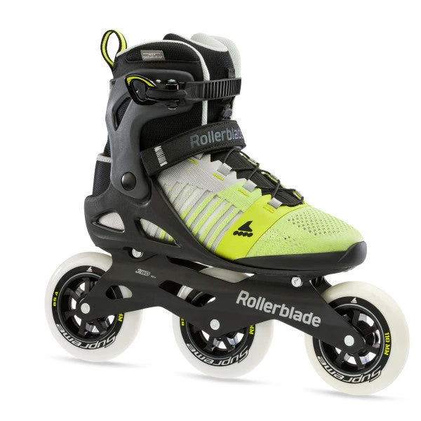 Rollerblade Macroblade 110 3WD Mens Skates - Grey/Yellow 3 Rollerblade Macroblade 110 3WD Mens Skates - Grey/Yellow