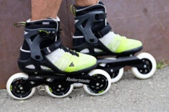 Rollerblade Macroblade 110 3WD Mens Skates - Grey/Yellow 9 Rollerblade Macroblade 110 3WD Mens Skates - Grey/Yellow -Skateboard Series rollerblade macroblade 110 3wd mens inline skates grey yellow lifestyle