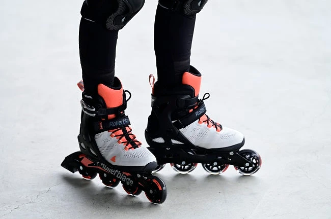 Rollerblade Macroblade 80 Women's Inline Skates - Grey/Coral 6 Rollerblade Macroblade 80 Women's Inline Skates - Grey/Coral - Image 4