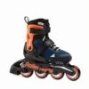 Rollerblade Microblade Kids Skates - Blue/Orange -Skateboard Series rollerblade microblade kids skates blue and orange