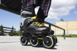 Rollerblade RB 110 3WD Inline Skates - Black/Yellow 9 Rollerblade RB 110 3WD Inline Skates - Black/Yellow -Skateboard Series rollerblade rb 110 3wd inline skates black yellow lifestyle